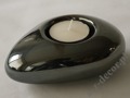Gray ceramic T-light holder 12cm [AZ02035]