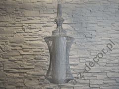 Duża lampa wisząca TIBET LG szara 32,5x95cm [AZ02464]