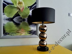 PERLA III gold and black table lamp 68cm [AZ02766]