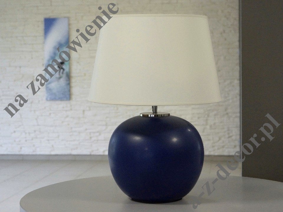 Oscar Matt Dark Navy Blue Bedroom Lamp 50cm Az02678