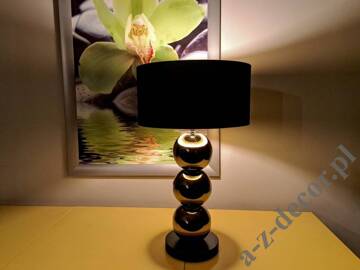 PERLA III gold and black table lamp 68cm [AZ02766]