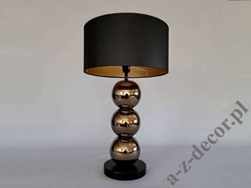 PERLA III gold and black table lamp 68cm [AZ02766]