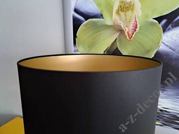 PERLA III gold and black table lamp 68cm [AZ02766]