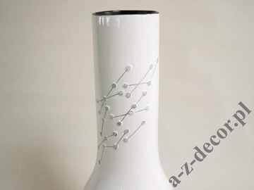 Tall white ceramic vase 58cm [AZ01907]