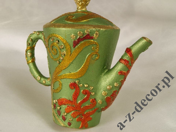 Tea-pot green 8cm [AZ01609]