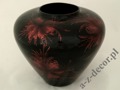 Ceramic vase with red decoration 31cm [AZ01433]