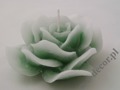 Green rose shape candle 15x7cm [AZ01799]