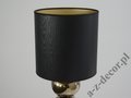 PERLA II gold bedroom lamp 56cm with black lampshade [AZ02689]