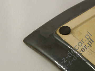 Earthenware plate 14x14x2cm [AZ01118]