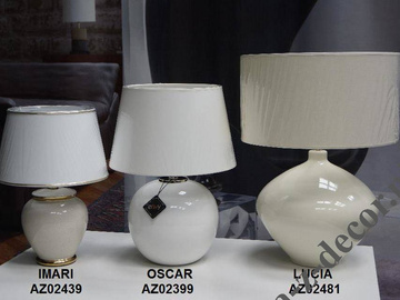 LUCIA cream cearamic table lamp 56cm [AZ02481]