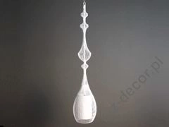 Lampa wisząca EMPEROR biała 20x92cm [AZ01593]