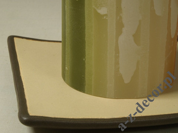 Earthenware plate 20x20x3cm [AZ01119]