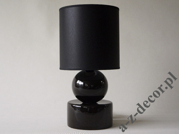 PERLA I black bedroom lamp 39cm [AZ02341]