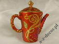 Tea-pot orange 8cm [AZ01610]