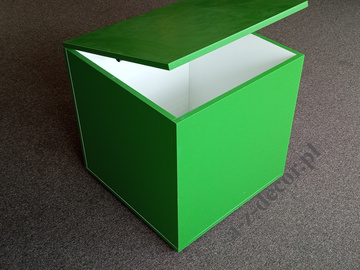 Kubik fioletowy kwadratowy 60x60 cm [CUB60G]