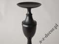Czarny świecznik metalowy 56cm [AZ01957]