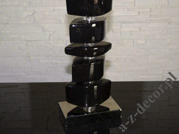 Black and silver LINA table lamp 55cm [AZ02233]