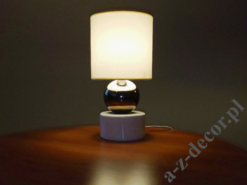 Cream and gold PERLA I bedroom lamp 39cm [AZ01096]