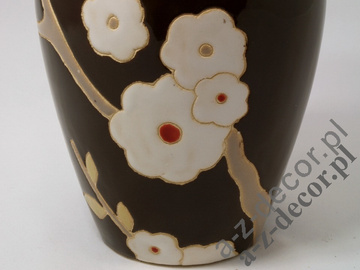 Wazon ceramiczny z wzorem kwiatowym 33cm [AZ01132]