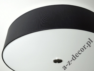 Black HOOP Cromado ceiling lamp 52cm [AZ02583]