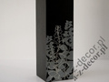 Black wooden vase 33cm [AZ00749]