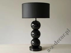 Lampa stołowa PERLA III CY czarna 40x68cm [AZ02468]