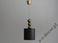 PERLA black and gold pendant lamp 25cm with ceramic balls [AZ02726]