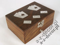 Pudełko 15x11x6cm + domino, karty [AZ01561]