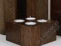 Pillar candle holder 14x14x8cm [AZ01056]