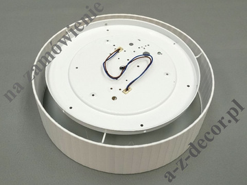 White  pleated CYLINDRI ceiling lamp 40cm [AZ02711]