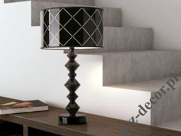 ROLL GLOSS black table lamp 40x74cm [AZ02610]