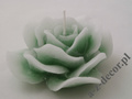Świeca róża zielona 15x7cm [AZ01799]