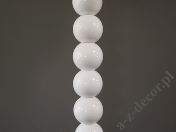 Lampa podłogowa ceramiczne kule PERLA IX biała 50x170cm [AZ02491]