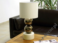 Gold and cream PERLA II bedroom lamp 51cm [AZ02101]