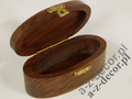 Oval wooden box for jewelry [AZ01574]