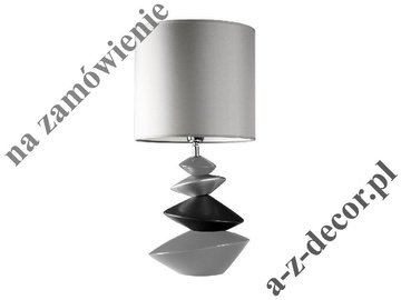 Ceramiczna lampka nocna IZA szara 55cm [008841]