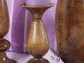 Toczony świecznik drewniany 25cm  [AZ01536]