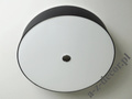 Black HOOP Cromado ceiling lamp 52cm [AZ02583]
