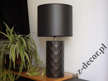 Matt black REZA table lamp 59cm [AZ02725]