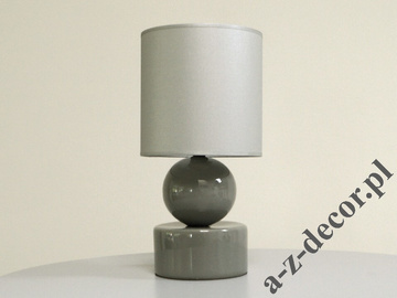 Szara ceramiczna lampka nocna PERLA I 39cm [AZ02416]