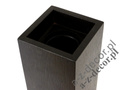 Black wooden vase 33cm [AZ00749]