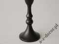 Black metal candle holder 34cm [AZ01955]