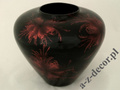 Ceramic vase with red decoration 31cm [AZ01433]