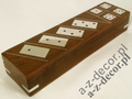 Woden  box with domino and dice [AZ01565]