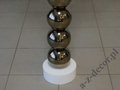 Lampa podłogowa PERLA IX złoto biała 50x170cm [AZ02696]
