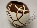 Brown earthenware vase 30cm [AZ01130]