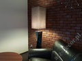 Wysoka lampa podłogowa TWISS 168cm opalizujący brąz  [AZ02715]
