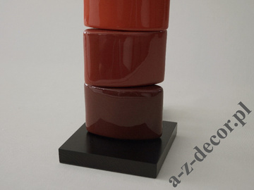 Lampa stołowa CHANELA czerwona 61cm [AZ02329]