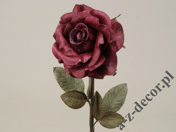 Róża bordowa 59cm [AZ01703]