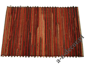 Red abaca placemat 33x48cm [AZ01513]
